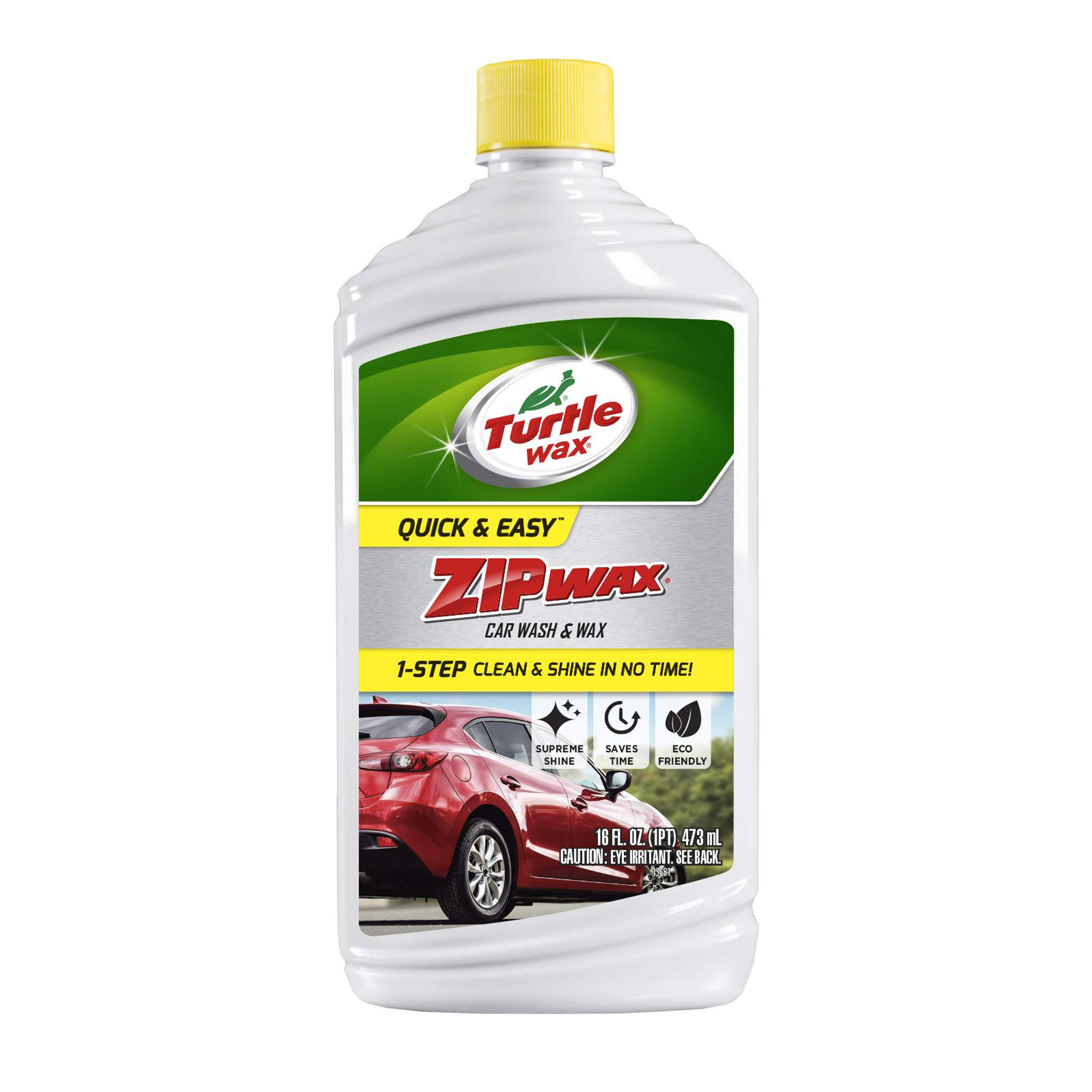 Turtle Wax Zip Wax Car Wash and Wax 473 Ml | Shampoo | Dirt and